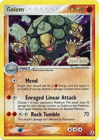 EX Legend Maker Golem #6/92 reverse holo